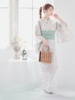 画像8: 【即日発送】【浴衣】グレー地にガーリー牡丹浴衣 siwa20/ HIMO-900-yn-4-GYxGY / YA-1081-kj-IV/ HEKO-800-sb-5-W / GETA-02-ok-2-IV [YMT] (8)