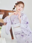 画像10: 【即日発送】可憐なパープルxホワイト牡丹浴衣 OBI-siwa-202-ok-6-W / HIMO-900-yn-8-P / YA-943-kj-BAKEDP / HEKO-800-sb-4-P / GETA-02-ok-2-IV [YMT] (10)