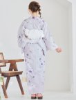 画像8: 【即日発送】可憐なパープルxホワイト牡丹浴衣 OBI-siwa-202-ok-6-W / HIMO-900-yn-8-P / YA-943-kj-BAKEDP / HEKO-800-sb-4-P / GETA-02-ok-2-IV [YMT] (8)