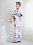画像13: 【即日発送】白地xパープルグラデーション浴衣 OBI-hira-100-ok-8-PLxLPL / HIMO-900-yn-4-GYxGY / HEKO-800-sb-5-WH / A939kj-7 / GETA-02-ok-6-PL/ [YMT] (13)