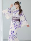 画像8: 【即日発送】白地xパープルグラデーション浴衣 OBI-hira-100-ok-8-PLxLPL / HIMO-900-yn-4-GYxGY / HEKO-800-sb-5-WH / YA-1023-wk-BL / GETA-02-ok-6-PL/ [YMT] (8)