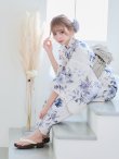 画像11: 【即日発送！】可憐なニュアンスパープル鈴蘭浴衣 siwa38 / HIMO-900-yn-4-GYxGY / YA-953-kn-BL / HEKO-800-sb-5-W / GETA-02-ok-2-IV [YMT] (11)