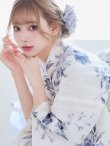 画像12: 【予約/5月中旬発送予定】可憐なニュアンスパープル鈴蘭浴衣 siwa38 / Yhimo-GY×GY / A953kn-BL / Yheko-W / CG-15-IV [OF01] (12)