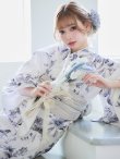 画像17: 【予約/5月中旬発送予定】可憐なニュアンスパープル鈴蘭浴衣 siwa38 / Yhimo-GY×GY / A953kn-BL / Yheko-W / CG-15-IV [OF01] (17)