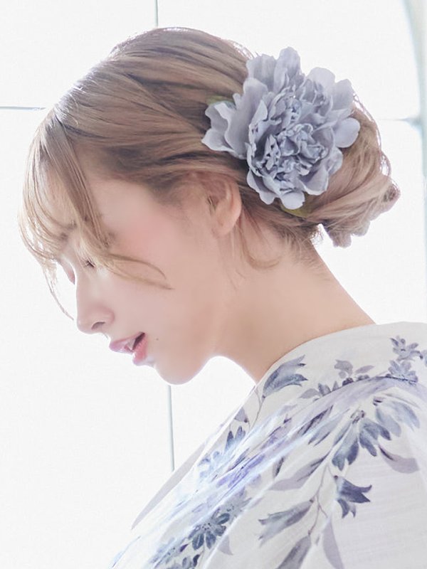 画像6: 【即日発送！】可憐なニュアンスパープル鈴蘭浴衣 【浴衣３点セット 浴衣/帯/下駄】[YMT] (6)