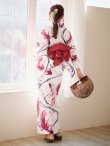 画像8: 【即日発送】【浴衣】白地×流線金魚浴衣 siwa23 / HIMO-900-yn-1-BK / YA-1081-kj-P / HEKO-800-sb-5-W / GETA-02-ok-7-R [YMT] (8)