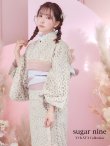 画像3: 【即日発送】くすみピンク地x小花レース浴衣  OBI-hira-100-ok-9-PxBR / HIMO-901-wk-6-MOC /  YA-1081-kj-WPG / HEKO-800-sb-3-BR / GETA-02-ok-5-P　[YMT] (3)