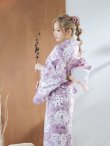 画像11: 【即日発送】モーブパープル×ホワイトダリア浴衣 OBI-g-500-kj-2-P / HIMO-900-yn-4-GYxGY / HEKO-800-sb-5-WH / YA-68-kn-PL / GETA-01-kj-3-IV/ [YMT] (11)