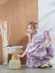 画像14: 【即日発送】モーブパープル×ホワイトダリア浴衣 OBI-g-500-kj-2-P / HIMO-900-yn-4-GYxGY / HEKO-800-sb-5-WH / YA-68-kn-PL / GETA-01-kj-3-IV/ [YMT] (14)