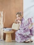 画像15: 【即日発送】モーブパープル×ホワイトダリア浴衣 OBI-g-500-kj-2-P / HIMO-900-yn-4-GYxGY / HEKO-800-sb-5-WH / YA-68-kn-PL / GETA-01-kj-3-IV/ [YMT] (15)
