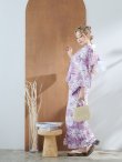 画像8: 【即日発送】モーブパープル×ホワイトダリア浴衣 OBI-g-500-kj-2-P / HIMO-900-yn-4-GYxGY / HEKO-800-sb-5-WH / YA-68-kn-PL / GETA-01-kj-3-IV/ [YMT] (8)