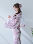 画像11: 【即日発送】モーブパープル×ホワイトダリア浴衣 OBI-g-500-kj-2-P / HIMO-900-yn-4-GYxGY / HEKO-800-sb-5-WH / YA-73-kn-MVPL / YA-68-kn-PL / GETA-01-kj-3-IV/ [YMT] (11)