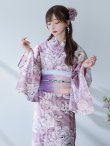 画像12: 【即日発送】モーブパープル×ホワイトダリア浴衣 OBI-g-500-kj-2-P / HIMO-900-yn-4-GYxGY / HEKO-800-sb-5-WH / YA-73-kn-MVPL / YA-68-kn-PL / GETA-01-kj-3-IV/ [YMT] (12)