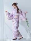 画像13: 【即日発送】モーブパープル×ホワイトダリア浴衣 OBI-g-500-kj-2-P / HIMO-900-yn-4-GYxGY / HEKO-800-sb-5-WH / YA-73-kn-MVPL / YA-68-kn-PL / GETA-01-kj-3-IV/ [YMT] (13)