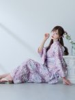 画像5: 【即日発送】モーブパープル×ホワイトダリア浴衣 OBI-g-500-kj-2-P / HIMO-900-yn-4-GYxGY / HEKO-800-sb-5-WH / YA-73-kn-MVPL / YA-68-kn-PL / GETA-01-kj-3-IV/ [YMT] (5)