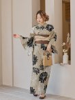 画像10: 【即日発送】レトロモダンマーガレット浴衣 OBI-hira-100-ok-2-BRxBE / HIMO-900-yn-7-MOC / HEKO-800-sb-3-BR / YA-72-kn-MOC / GETA-01-kj-5-MOC/ [YMT] (10)