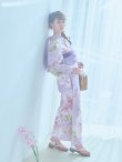画像9: 【即日発送】ニュアンス朝顔ピンク浴衣 OBI-g-500-kj-3-PL / HIMO-900-yn-8-P / HEKO-800-sb-5-WH / YA-943-kj-PL / YA-982-kn-P / GETA-01-kj-7-P / [YMT] (9)