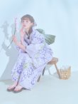 画像1: 【即日発送】くすみパープル藤の花浴衣 OBI-g-500-kj-6-GR / HIMO-900-yn-5-IV / HEKO-800-sb-5-WH / YA-1029-wk-MVPL / GETA-01-kj-7-P/ [YMT] (1)