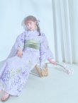 画像15: 【即日発送】くすみパープル藤の花浴衣 OBI-g-500-kj-6-GR / HIMO-900-yn-5-IV / HEKO-800-sb-5-WH / YA-1029-wk-MVPL / GETA-01-kj-7-P/ [YMT] (15)