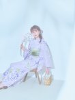 画像18: 【即日発送】くすみパープル藤の花浴衣 OBI-g-500-kj-6-GR / HIMO-900-yn-5-IV / HEKO-800-sb-5-WH / YA-1029-wk-MVPL / GETA-01-kj-7-P/ [YMT] (18)