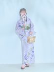 画像7: 【即日発送】くすみパープル藤の花浴衣 OBI-g-500-kj-6-GR / HIMO-900-yn-5-IV / HEKO-800-sb-5-WH / YA-1029-wk-MVPL / GETA-01-kj-7-P/ [YMT] (7)