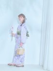 画像8: 【即日発送】くすみパープル藤の花浴衣 OBI-g-500-kj-6-GR / HIMO-900-yn-5-IV / HEKO-800-sb-5-WH / YA-1029-wk-MVPL / GETA-01-kj-7-P/ [YMT] (8)