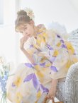 画像16: 【即日発送】鮮やか×大柄フラワー浴衣【浴衣３点セット 浴衣/帯/下駄】[YMT] (16)