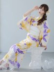 画像14: 【即日発送】鮮やか×大柄フラワー浴衣【浴衣３点セット 浴衣/帯/下駄】[YMT] (14)