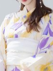 画像16: 【即日発送】鮮やか×大柄フラワー浴衣【浴衣３点セット 浴衣/帯/下駄】[YMT] (16)