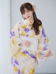 画像5: 【即日発送】鮮やか×大柄フラワー浴衣【浴衣３点セット 浴衣/帯/下駄】[YMT] (5)