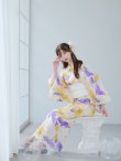 画像9: 【即日発送】鮮やか×大柄フラワー浴衣【浴衣３点セット 浴衣/帯/下駄】[YMT] (9)