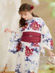 画像13: 【即日発送】ホワイト×レッド牡丹浴衣 OBI-siwa-202-ok-10-R / HIMO-902-kj-5-RosePK / HEKO-800-sb-5-WH / YA-72-kn-R / GETA-02-ok-7-R/ [YMT] (13)