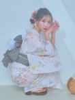 画像17: 【即日発送】ホワイトベージュ紫陽花浴衣 siwa-719ok / Yhimo-IV / Yheko-WH / YC-A82-1wk-BE / CG-15-IV/ [OF03] (17)