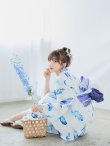 画像15: 【即日発送】大理石×フェザー柄浴衣 OBI-g-500-kj-10-BL / HIMO-900-yn-5-IV / HEKO-800-sb-5-WH / YA-1081-kj-WPG / GETA-02-ok-3-LBL/ [YMT] (15)