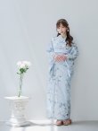 画像5: 【即日発送】クラシカルローズブルー浴衣【浴衣３点セット 浴衣/帯/下駄】[YMT] (5)
