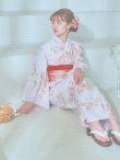 画像5: 【即日発送！】クリームイエロー×オレンジ紫陽花浴衣 OBI-g-500-kj-4-OR / HIMO-900-yn-5-IV / HEKO-800-sb-5-WH / YA-1027-wk-P / GETA-02-ok-2-IV / [YMT] (5)