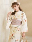 画像16: 【即日発送】アイボリーフラワー浴衣 OBI-siwa-202-ok-1-BE / HIMO-900-yn-7-MOC / HEKO-800-sb-5-WH / YA-1029-wk-P / GETA-02-ok-4-MOC/ [YMT] (16)