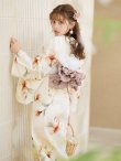画像9: 【即日発送】アイボリーフラワー浴衣 OBI-siwa-202-ok-1-BE / HIMO-900-yn-7-MOC / HEKO-800-sb-5-WH / YA-1029-wk-P / GETA-02-ok-4-MOC/ [YMT] (9)