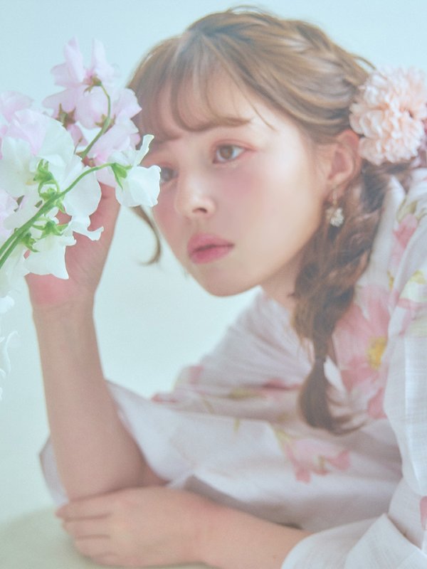 画像19: 【即日発送】水彩ピンクフラワー浴衣【浴衣３点セット 浴衣/帯/下駄】[YMT] (19)