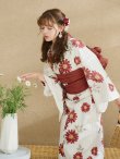 画像17: 【即日発送】レッドフラワーモダン浴衣 OBI-siwa-200-kj-10-TRC / HIMO-902-kj-3-TRC / HEKO-800-sb-5-WH / YA-1026-kn-R / GETA-02-ok-8-RoseP/ [YMT] (17)
