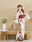 画像19: 【即日発送】レッドフラワーモダン浴衣 OBI-siwa-200-kj-10-TRC / HIMO-902-kj-3-TRC / HEKO-800-sb-5-WH / YA-1026-kn-R / GETA-02-ok-8-RoseP/ [YMT] (19)