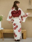 画像21: 【即日発送】レッドフラワーモダン浴衣 OBI-siwa-200-kj-10-TRC / HIMO-902-kj-3-TRC / HEKO-800-sb-5-WH / YA-1026-kn-R / GETA-02-ok-8-RoseP/ [YMT] (21)