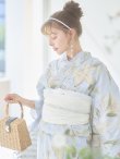 画像10: 【即日発送】アイシーリリーフラワー浴衣 OBI-siwa-202-ok-5-IV / HIMO-900-yn-5-IV / HEKO-800-sb-5-WH / YA-1079-kj-7-W / GETA-02-ok-2-IV / [YMT] (10)