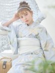 画像17: 【即日発送】アイシーリリーフラワー浴衣 OBI-siwa-202-ok-5-IV / HIMO-900-yn-5-IV / HEKO-800-sb-5-WH / YA-1079-kj-7-W / GETA-02-ok-2-IV / [YMT] (17)