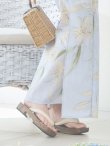 画像19: 【即日発送】アイシーリリーフラワー浴衣 OBI-siwa-202-ok-5-IV / HIMO-900-yn-5-IV / HEKO-800-sb-5-WH / YA-1079-kj-7-W / GETA-02-ok-2-IV / [YMT] (19)