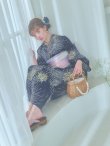 画像3: 【即日発送！】夜空×花火キラキラ浴衣 OBI-g-500-kj-2-P / HIMO-907-wk-W/ HEKO-800-sb-5-WH / YA-948-kj-NV / GETA-02-ok-6-PL/ [YMT] (3)