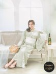 画像4: 【即日発送】くすみグリーン×ホワイトフラワー浴衣 siwa-41ok / HIMO-900-yn-5-IV / HEKO-800-sb-5-WH / YA-81-kn-W / YA-68-kn-YEBE / GETA-02-ok-2-IV/ [YMT] (4)