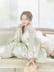 画像12: 【即日発送】くすみグリーン×ホワイトフラワー浴衣 siwa-41ok / HIMO-900-yn-5-IV / HEKO-800-sb-5-WH / YA-81-kn-W / YA-68-kn-YEBE / GETA-02-ok-2-IV/ [YMT] (12)