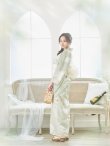 画像18: 【即日発送】くすみグリーン×ホワイトフラワー浴衣 siwa-41ok / HIMO-900-yn-5-IV / HEKO-800-sb-5-WH / YA-81-kn-W / YA-68-kn-YEBE / GETA-02-ok-2-IV/ [YMT] (18)