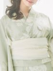 画像25: 【即日発送】くすみグリーン×ホワイトフラワー浴衣 siwa-41ok / HIMO-900-yn-5-IV / HEKO-800-sb-5-WH / YA-81-kn-W / YA-68-kn-YEBE / GETA-02-ok-2-IV/ [YMT] (25)